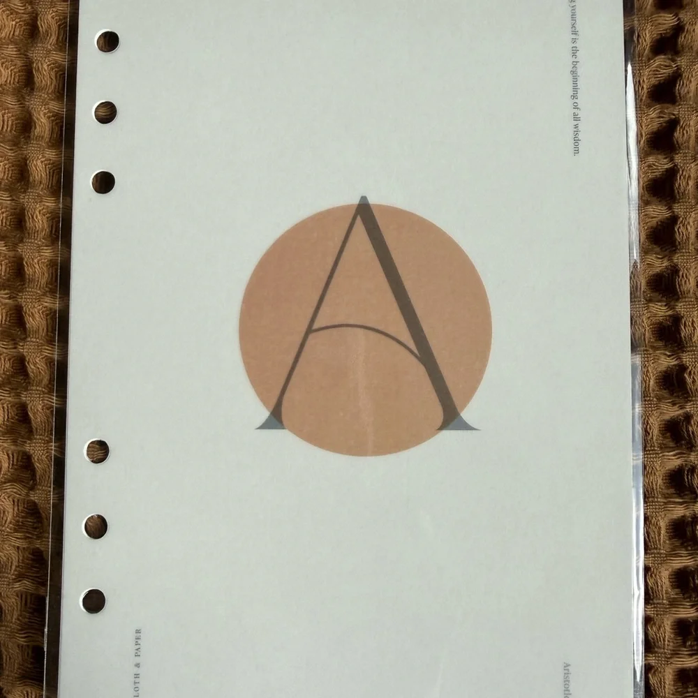 Cloth & Paper Planner Dashboard A5